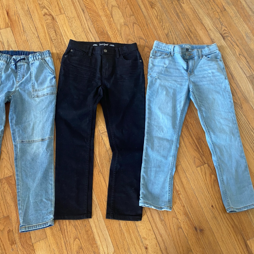 Art Class Cat & Jack Boy’s Jeans Lot Of 3 Size 12